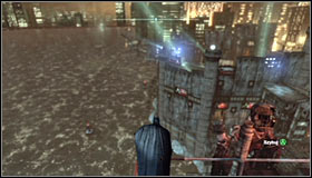 The Trophy is hidden in a hardly accessible place, reachable through a hole in the wall south of the Industrial District #1 - Batman trophies (26-37) - Industrial District - Batman: Arkham City - Game Guide and Walkthrough