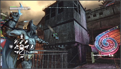 There is a total of twelve TYGER cams in the Industrial District and destroying them will let you complete a total of four riddles (three cameras per each) - TYGER cameras - Industrial District - Batman: Arkham City - Game Guide and Walkthrough