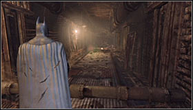 Use the northern stairs leading to the station and look for a ventilation shaft grate after getting there #1 - Batman trophies (01-11) - Subway - Batman: Arkham City - Game Guide and Walkthrough