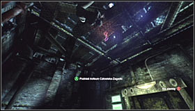 Jump down into the little room and look up to find the Trophy, attached to the ceiling #1 - Catwoman trophies - Industrial District - Batman: Arkham City - Game Guide and Walkthrough