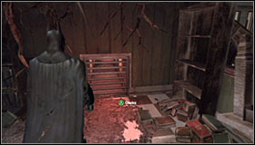 Enter one of the southern room on the upper level of the station #1 and search for a ventilation shaft grate #2 - Batman trophies (12-26) - Subway - Batman: Arkham City - Game Guide and Walkthrough
