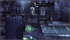 Now return to the Trophy cage and stand on the pressure plate #1 - Batman trophies (01-09) - Bowery - Batman: Arkham City - Game Guide and Walkthrough
