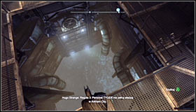 After reaching the Arkham City Processing Center, use the Electrical Charge to open the nearby door #1 - Batman trophies (01-09) - Bowery - Batman: Arkham City - Game Guide and Walkthrough