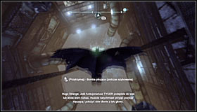 Now equip the Freeze Blast and shoot it at the water to create an ice float #1 - Batman trophies (01-09) - Bowery - Batman: Arkham City - Game Guide and Walkthrough