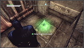 After detonating it, approach he newly unlocked ventilation shaft entrance #1 and use it - Batman trophies (31-39) - Bowery - Batman: Arkham City - Game Guide and Walkthrough