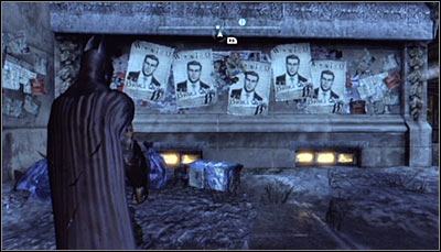 Find the Bruce Wayne wanted posters (screen above) and scan them - Riddles - Bowery - Batman: Arkham City - Game Guide and Walkthrough