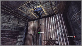 Look up #1 and use the Ceiling Climb ability by pressing RB to stick onto the steel construction - Catwoman trophies - Bowery - Batman: Arkham City - Game Guide and Walkthrough