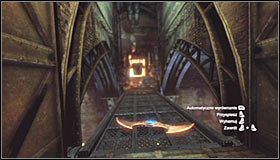 Now equip the Remote Controlled Batarang turn to the north and throw it at the balcony above you #1 - Batman trophies (16-24) - Steel Mill - Batman: Arkham City - Game Guide and Walkthrough