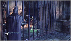 Start off north of the objective, performing a slide underneath a partially opened gate #1 - Batman trophies (11-23) - Museum - Batman: Arkham City - Game Guide and Walkthrough
