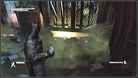 After reaching the destination, you should note that the gate is only partially raised and that there are two proximity mines set below it #1 - Batman trophies (11-23) - Museum - Batman: Arkham City - Game Guide and Walkthrough