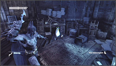 Inside the Museum, there's a total of twelve Penguins and destroying them all will let you complete four challenges (three Penguins per each) - Penguins - Museum - Batman: Arkham City - Game Guide and Walkthrough