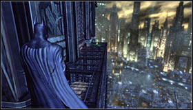 You need to start climbing the Wonder Tower, eventually reaching the spot where you use the Grapnel Gun to get onto the metal construction #1 - Batman trophies (13-25) - Wonder City - Batman: Arkham City - Game Guide and Walkthrough