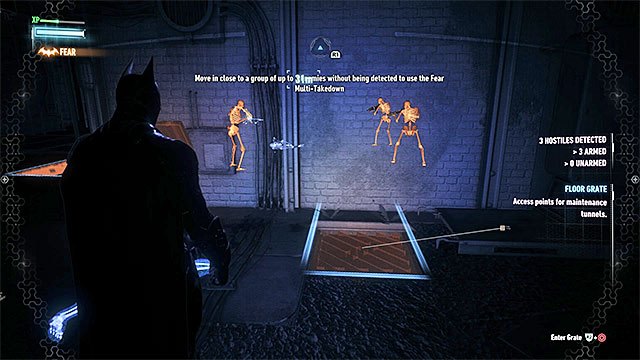 Use the ventilation shaft to get to a seemingly inaccessible room. - Use the antenna at the Falcone Shipping Yard - Main story - Batman: Arkham Knight - Game Guide and Walkthrough