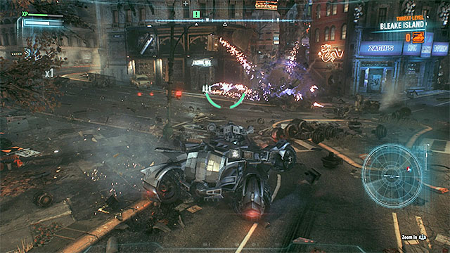 Activate the Drone Hacker after the you lock the target. - Escort Gordon to the Oracles Watch Tower - Main story - Batman: Arkham Knight - Game Guide and Walkthrough