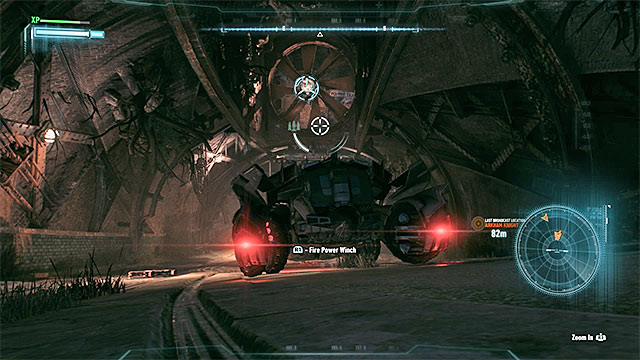 In the first part of the tunnel, there is a ventilator that you can pull out. - Infiltrate the tunnel network under Miagani Island - Main story - Batman: Arkham Knight - Game Guide and Walkthrough