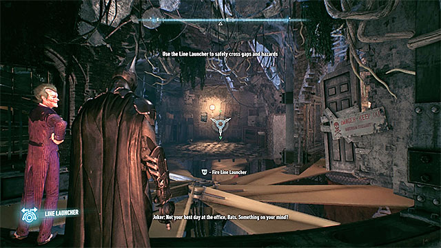 Aim at the wall on the other side of the large ventilator. - Infiltrate the tunnel network under Miagani Island - Main story - Batman: Arkham Knight - Game Guide and Walkthrough