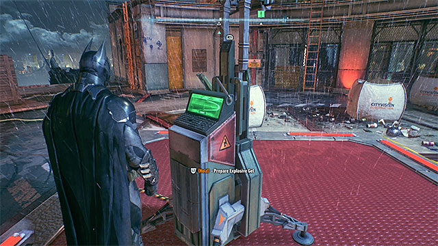 The terminal that you have to destroy. - Find a way to infiltrate the Stagg Enterprises airships - Main story - Batman: Arkham Knight - Game Guide and Walkthrough