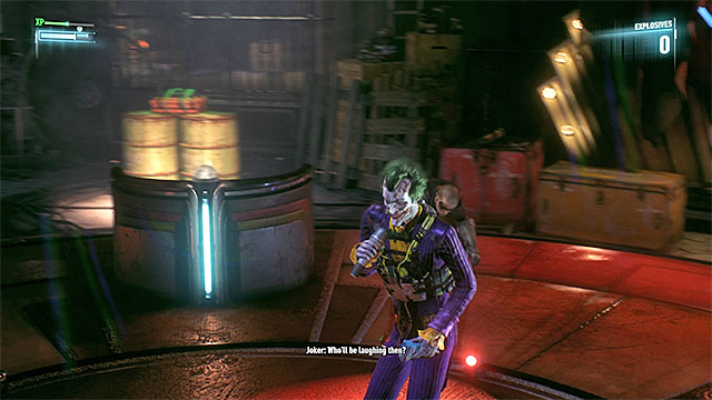 You have to neutralize Johnny using Takedown - Apprehend Johnny Charisma in sound stage C - Main story - Batman: Arkham Knight - Game Guide and Walkthrough