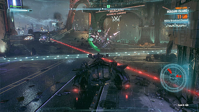 Use dodges to prevent the Batmobile from destruction - Stop the enemies attacking the Botanical Gardens - Main story - Batman: Arkham Knight - Game Guide and Walkthrough