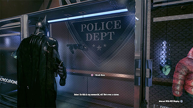 The place where you obtain the remote electrical charge - Meet with communications specialist in the GCPD - Main story - Batman: Arkham Knight - Game Guide and Walkthrough