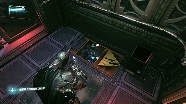 Move the elevator with electric charge - Find commissioner Gordon in the shopping mall - Main story - Batman: Arkham Knight - Game Guide and Walkthrough