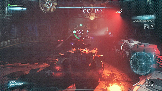 It is a good idea to use the Batmobile to takedown all enemies - Defend the Gotham City Police Department - Main story - Batman: Arkham Knight - Game Guide and Walkthrough