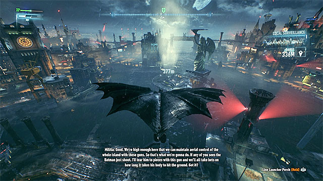 Glide towards the isle with the Statue of Lady of Gotham - Lamb to the Slaughter - Side missions (Most Wanted) - Batman: Arkham Knight - Game Guide and Walkthrough