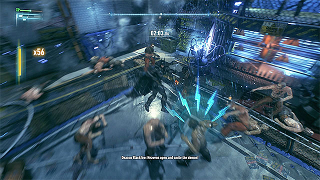 During the fight, steer clear of the electrified fences and do not let the enemies use any firearms. - Lamb to the Slaughter - Side missions (Most Wanted) - Batman: Arkham Knight - Game Guide and Walkthrough