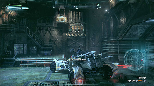 Use the hoist to gain access to Penguins hideout - Gunrunner - Side missions (Most Wanted) - Batman: Arkham Knight - Game Guide and Walkthrough