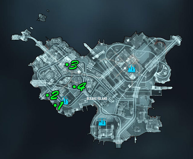 The map above shows location of militia checkpoints - Own the Roads - Side missions (Most Wanted) - Batman: Arkham Knight - Game Guide and Walkthrough