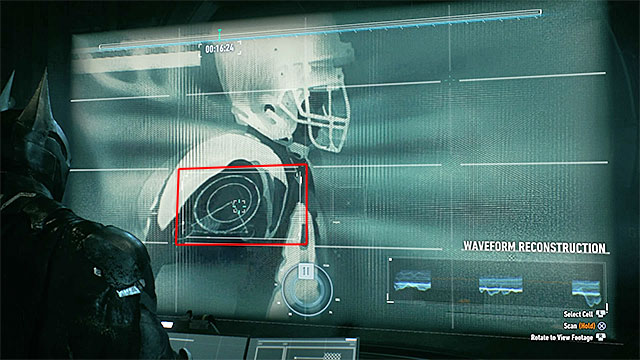 Another marker will appear around 16 second and it has been shown on the picture - Heir to the Cowl - Side missions (Most Wanted) - Batman: Arkham Knight - Game Guide and Walkthrough