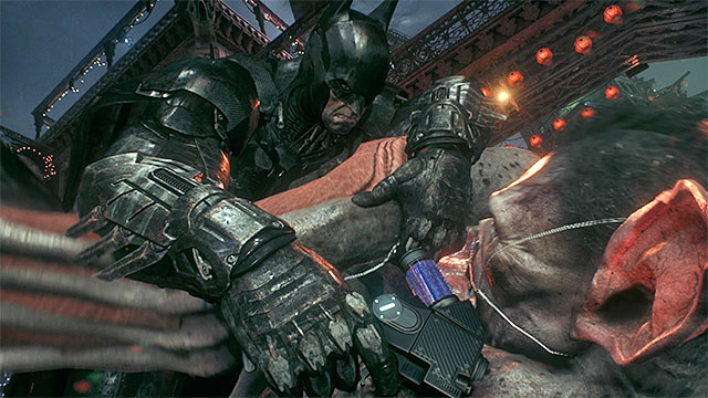 At every time locate the flying monster and get close to it while still flying - Creature of the Night - Side missions (Most Wanted) - Batman: Arkham Knight - Game Guide and Walkthrough