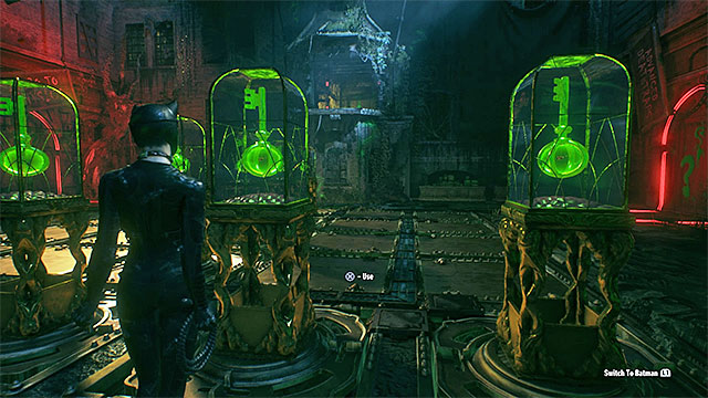After you have won the three time trials, get out of the batmobile and go to the pressure plate - Fourth Riddler trial - Riddlers Revenge - Batman: Arkham Knight - Game Guide and Walkthrough