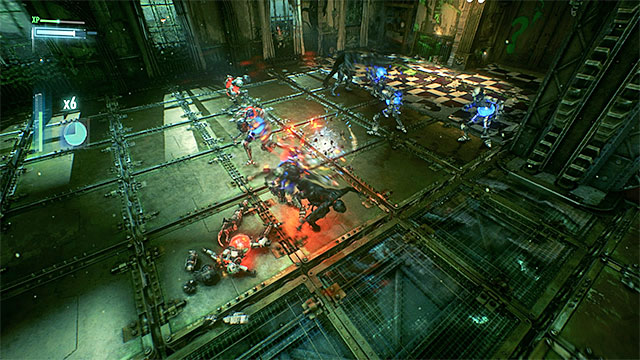 Remember to attack only the opponents paired with the specific character - Eighth Riddler trial - Riddlers Revenge - Batman: Arkham Knight - Game Guide and Walkthrough