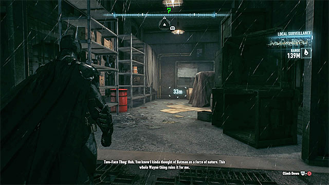 Entrance to the building with the trophy - Riddler trophies on Bleake Island (1-18) - Collectibles - Bleake Island - Batman: Arkham Knight - Game Guide and Walkthrough