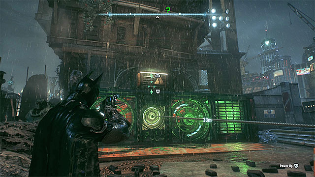 Use the Electromagnetic pulse after using the winch - Riddler trophies on Bleake Island (1-18) - Collectibles - Bleake Island - Batman: Arkham Knight - Game Guide and Walkthrough
