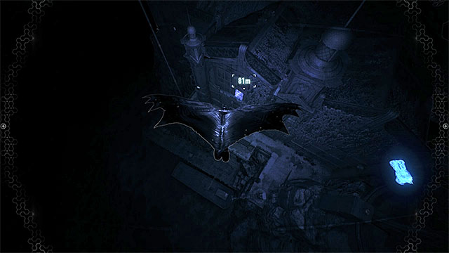Glide towards the weakened wall in order to get through it - Riddler trophies on Bleake Island (1-18) - Collectibles - Bleake Island - Batman: Arkham Knight - Game Guide and Walkthrough