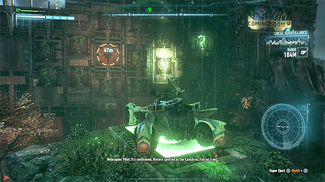 Quickly hit the lighted question marks - Riddler trophies on Bleake Island (19-36) - Collectibles - Bleake Island - Batman: Arkham Knight - Game Guide and Walkthrough