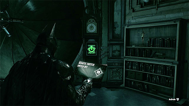 Using the remote hacking device will uncover the secret locker with Batgirls costume - Riddles on Bleake Island - Collectibles - Bleake Island - Batman: Arkham Knight - Game Guide and Walkthrough