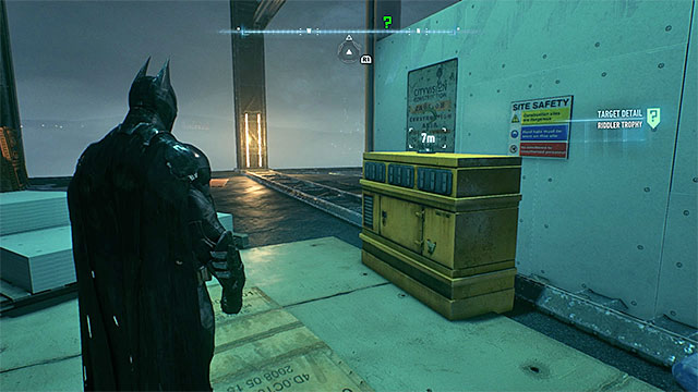 The trophy is obtained easily - Riddler trophies on Founders Island (1-16) - Collectibles - Founders Island - Batman: Arkham Knight - Game Guide and Walkthrough