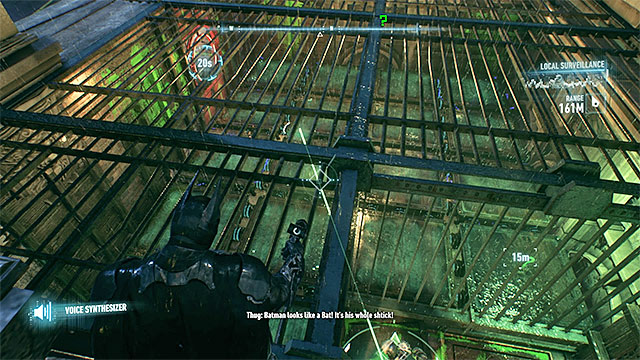 Send the robot for the trophy after hacking the defense turret - Riddler trophies on Founders Island (17-33) - Collectibles - Founders Island - Batman: Arkham Knight - Game Guide and Walkthrough