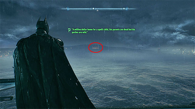 Scan the mansion seen far away - Riddles on Founders Island - Collectibles - Founders Island - Batman: Arkham Knight - Game Guide and Walkthrough