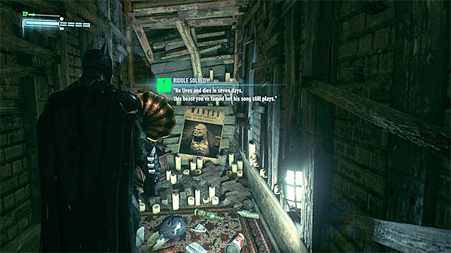 The place where you should perform the scan - Riddles on Founders Island - Collectibles - Founders Island - Batman: Arkham Knight - Game Guide and Walkthrough