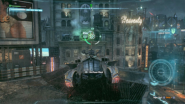 Theres a jump on the highest level of the parking - Riddler trophies on Miagani Island (1-19) - Collectibles - Miagani Island - Batman: Arkham Knight - Game Guide and Walkthrough