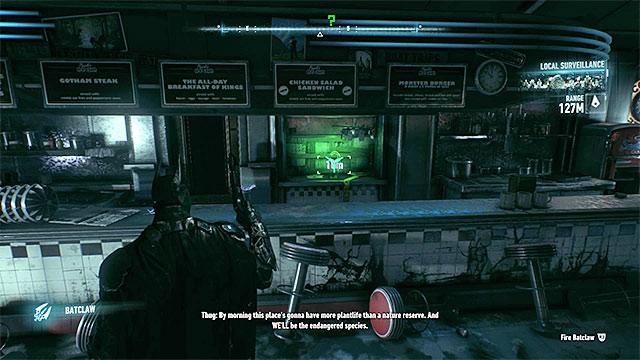 You will notice the trophy behind the counter - Riddler trophies on Miagani Island (1-19) - Collectibles - Miagani Island - Batman: Arkham Knight - Game Guide and Walkthrough
