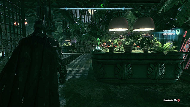 Check the greenhouse - Riddler trophies on Miagani Island (20-38) - Collectibles - Miagani Island - Batman: Arkham Knight - Game Guide and Walkthrough