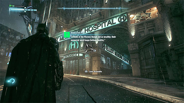 Scan the hospital logo from a distance - Riddles on Miagani Island - Collectibles - Miagani Island - Batman: Arkham Knight - Game Guide and Walkthrough