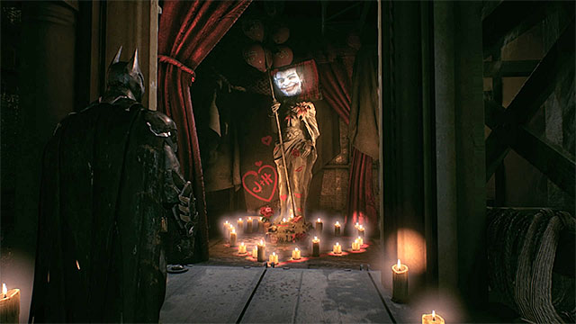 Scan the altar in memory of Joker - Riddles in the Panessa Studios - Collectibles - Pannesa Film Studios - Batman: Arkham Knight - Game Guide and Walkthrough