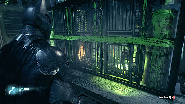 Lead he monkey up to the pressure plate - Riddler trophies in the Stagg Airships (11-21) - Collectibles - Stagg Airships - Batman: Arkham Knight - Game Guide and Walkthrough