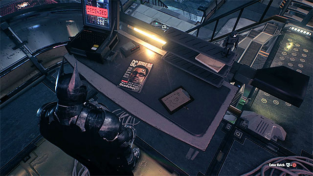 Approach the table and take a photo of the magazine - Riddles in the Stagg Airships - Collectibles - Stagg Airships - Batman: Arkham Knight - Game Guide and Walkthrough